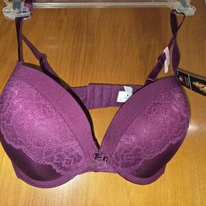 Maidenform Purple Lace Push-Up Bra 34D